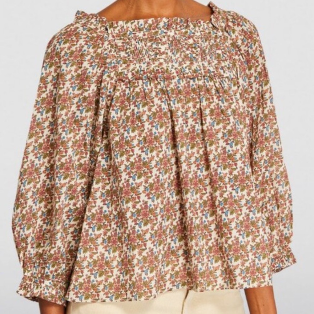 DÔEN Agotha Floral Blouse ~